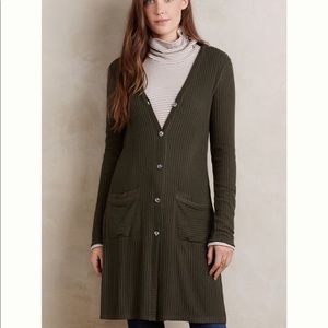 Ribbed Mini Cardigan from Anthropologie